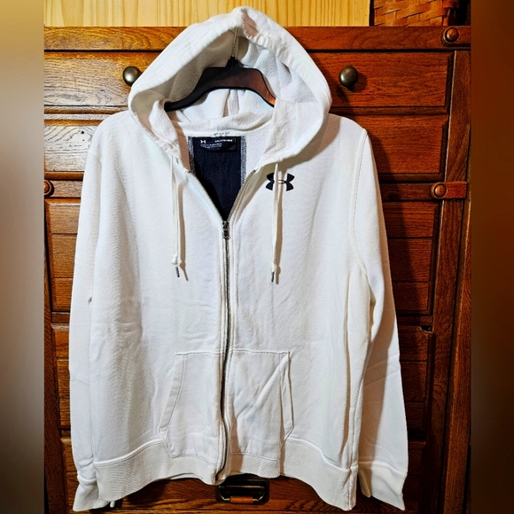 ✔️  - UNDER ARMOUR Zipper HOODIE XXL white - Picture 1 of 6